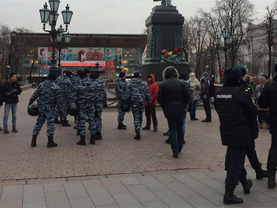 После Манежной площади задержания прошли на Пушкинской