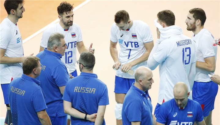 Российские волейболисты уступили сербам в матче чемпионата мира