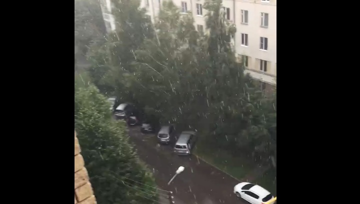 В Нижнем Новгороде выпал необычный град