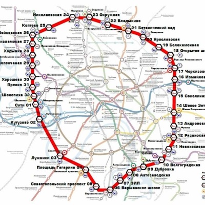 Схема кольцевая железная дорога москвы схема 2016