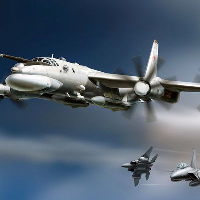 Четыре Ту-95МС выполнили полет над акваториями Чукотского, Берингова и Охотского морей Четыре Ту-95МС выполнили полет над акваториями Чукотского, Берингова и Охотского морей