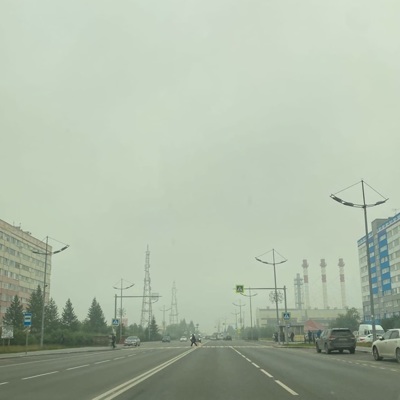 Дым от лесных пожаров в Якутии накрыл Новый Уренгой Дым от лесных пожаров в Якутии накрыл Новый Уренгой