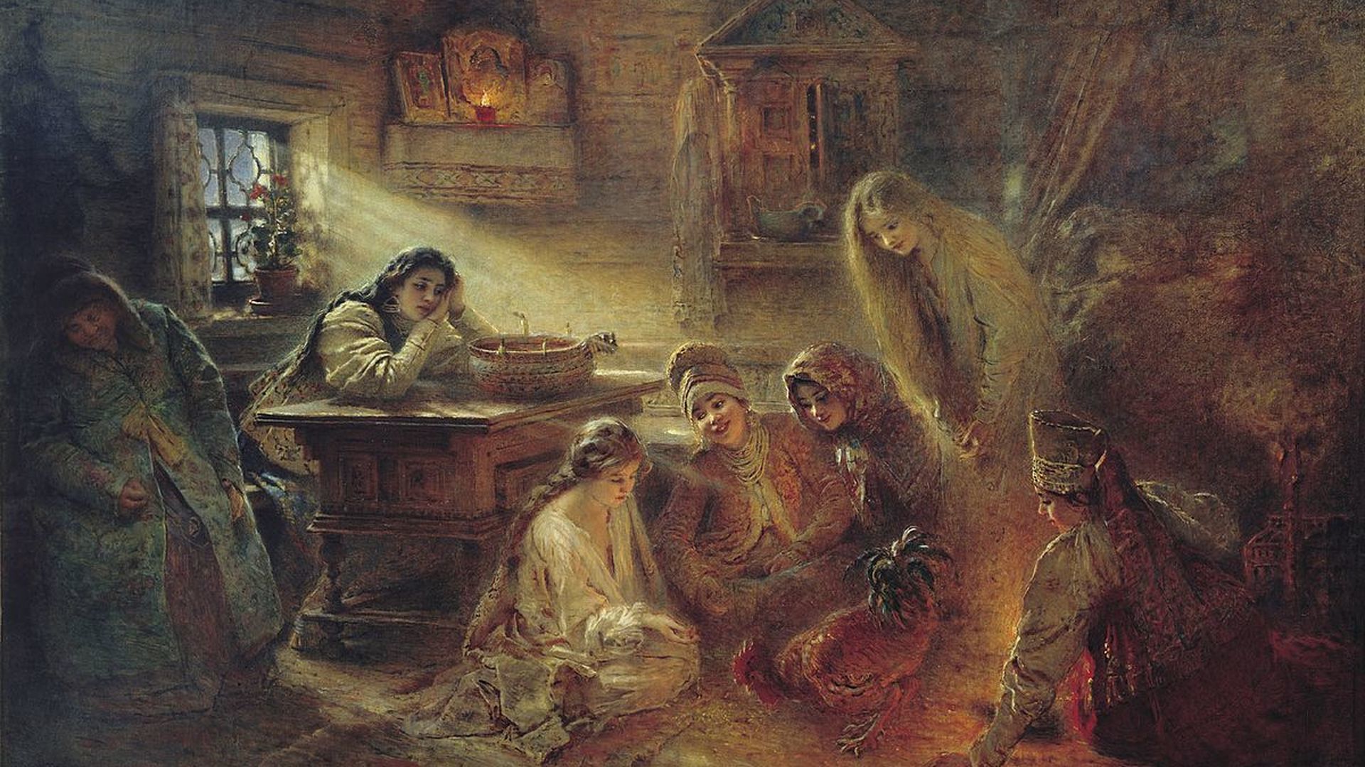 Святочные гадания картина