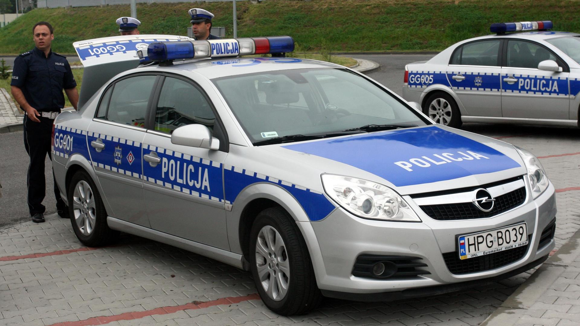 Полицейские машины Польши