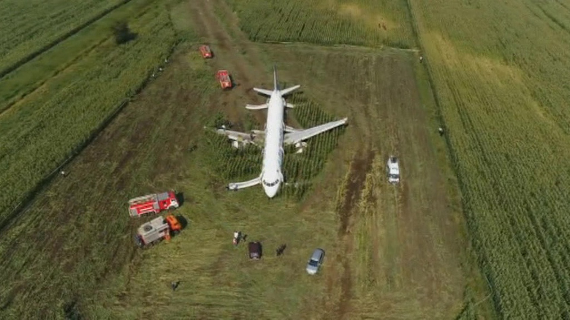 Аварийная посадка Airbus a321 под Жуковским