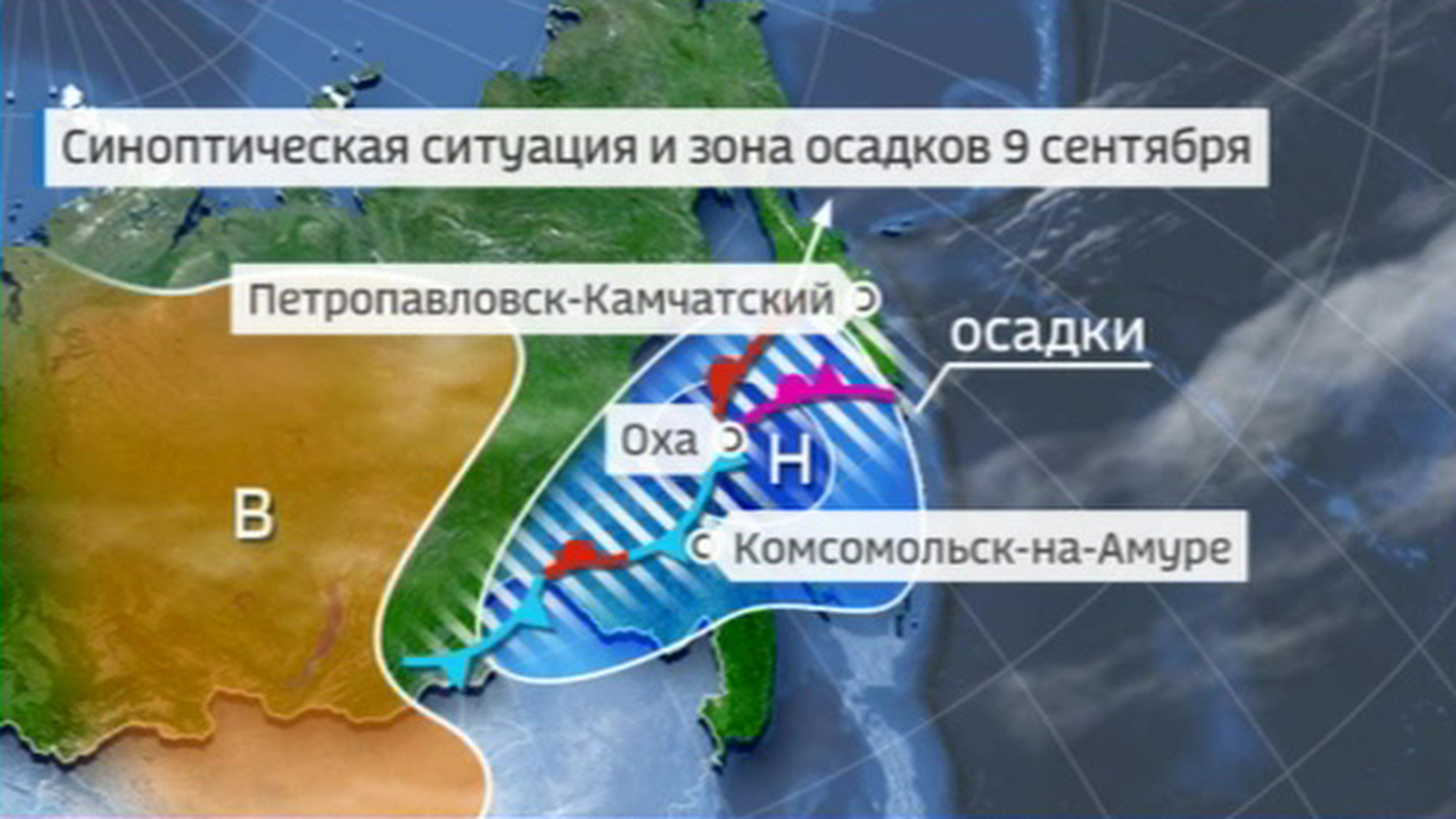 Карта тайфунов онлайн дальний восток