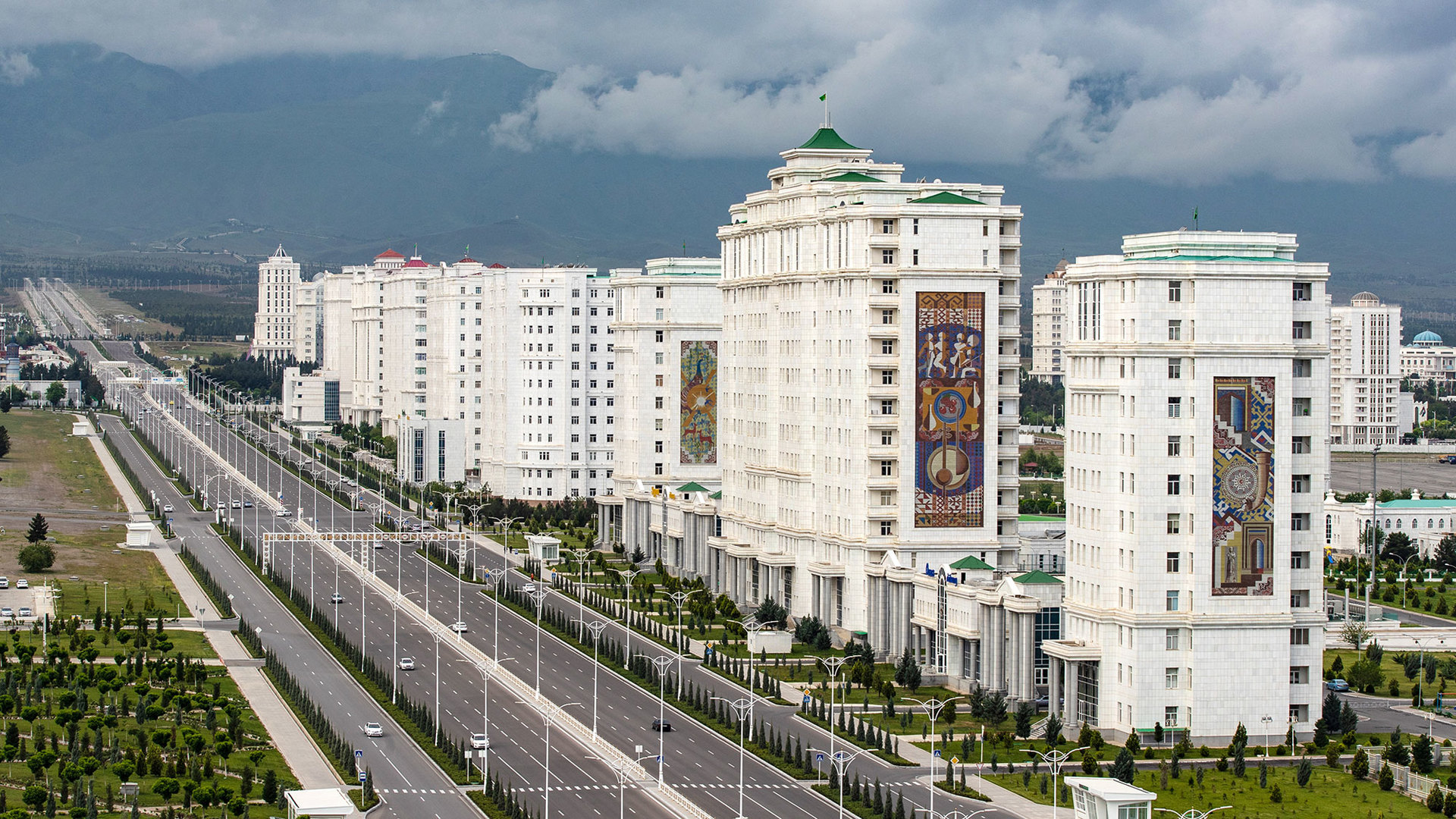 Туркмения столица Ашхабад белый город