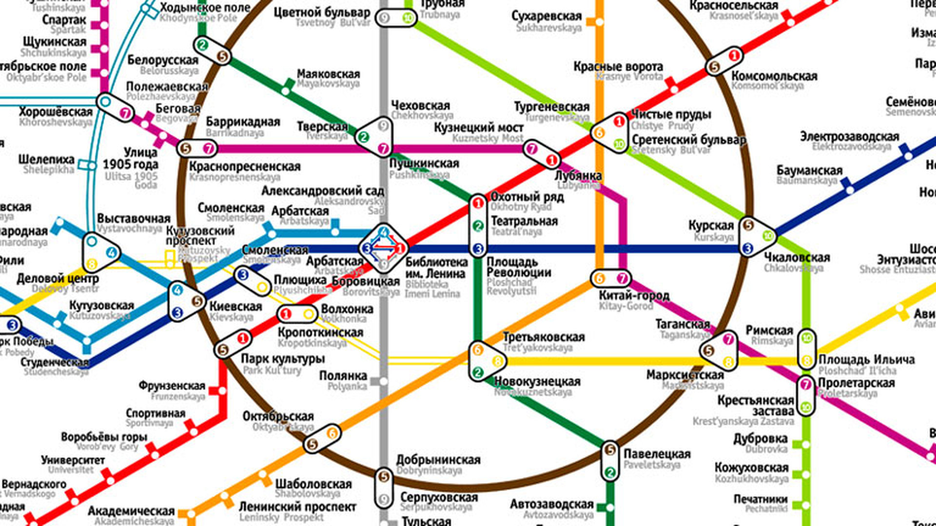 метро тверская на карте