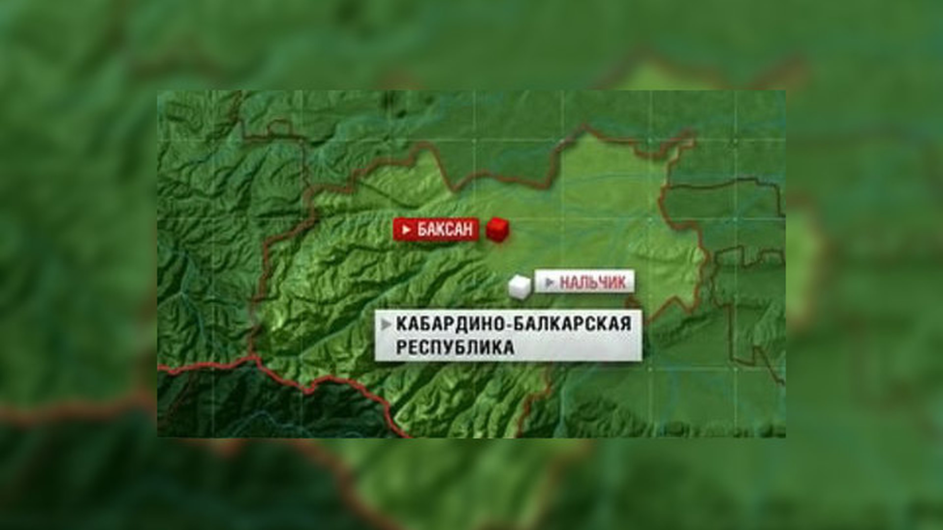 Кабардино балкария - карта россии