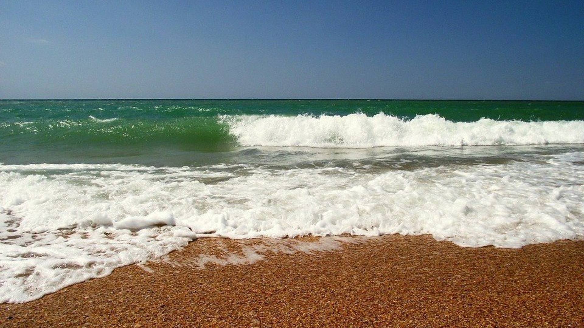 черное море песочный пляж