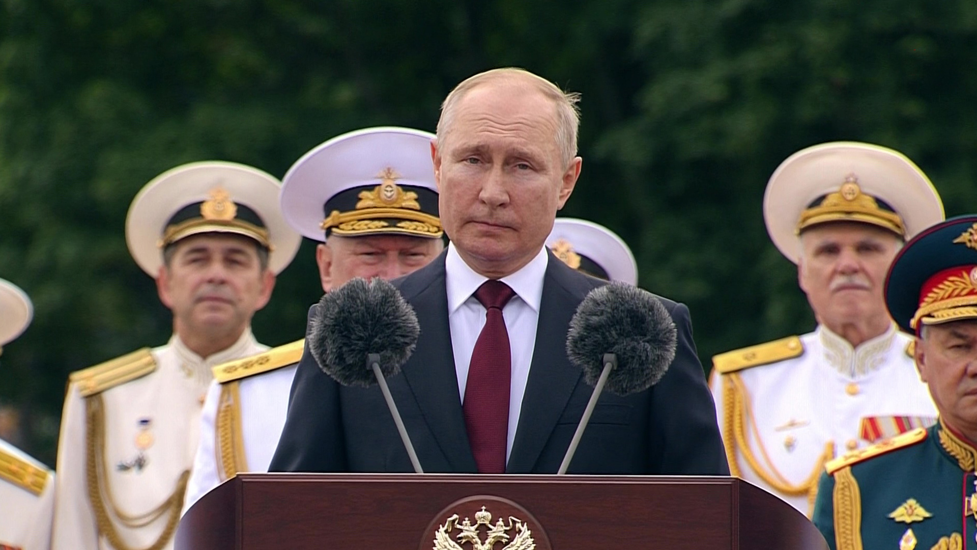 Путин на ВМФ В Петербурге 2022