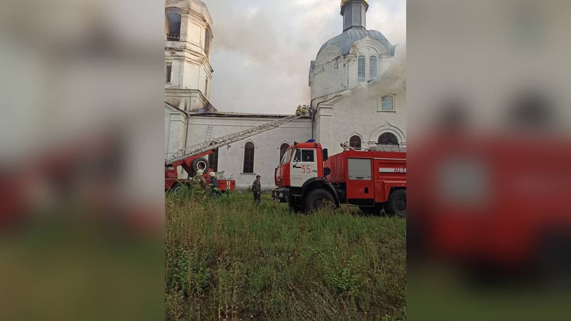 Попала молния в Церковь Балахна