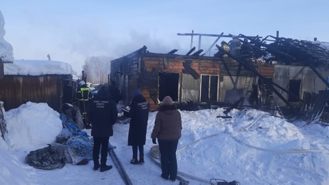 ЧП. Женщина и двое детей погибли при пожаре под Новосибирском