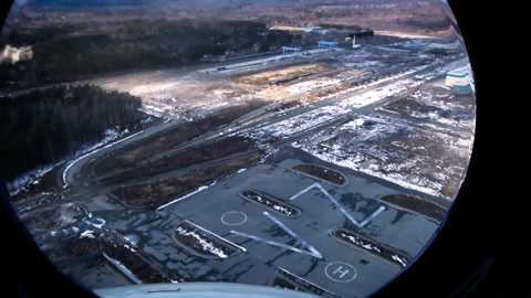 В одном вертолете: Путин и Лукашенко осмотрели космодром Восточный