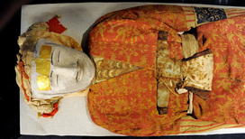 Одна из самых "молодых" Таримских мумий (начало нашей эры), двухметровый мужчина по прозвищу "Красавчик". Фото maximus101.livejournal.com
