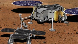 Небольшой ровер соберёт с поверхности Марса заранее подготовленные образцы и привезёт к стационарному модулю. Тот погрузит пробы на борт аппарата MAV, который стартует с Марса.