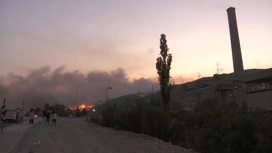 Лесные пожары в Турции: огонь подошел к электростанции Кемера