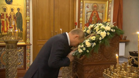 Владимир Путин встретил Рождество в храме в Ново-Огарёво