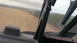 Видео: подбитый в бою на Украине Ка-52 прикрыл Ми-8 с десантниками