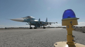 Экипаж Су-34 уничтожил планирующей бомбой иностранных наемников