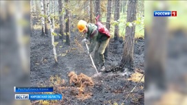 Кировские огнеборцы помогают коллегам в Коми тушить лес
