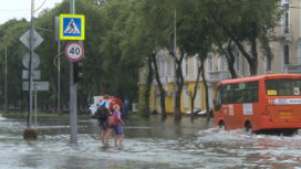 Очередной циклон в Приамурье: улицы Благовещенска ушли под воду