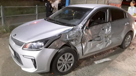 Пьяный водитель "УАЗа" протаранил автомобиль "Киа Рио" в Удмуртии