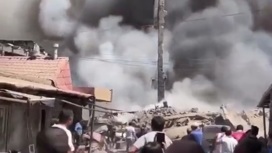 Появилось видео с рынка в Ереване, где прогремел мощный взрыв