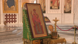 В Волгоград прибыл ковчег с частицей мощей святителя Спиридона Тримифунтского