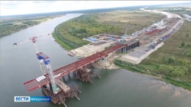 Во Владимирской области строительство вантового моста через Оку преодолело экватор