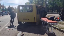Автобус с пассажирами уничтожен в Донецке в результате удара ВСУ