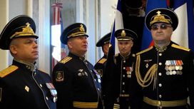 Новому командующему Черноморским флотом вручили штандарт