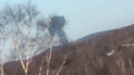 Появилось видео первых секунд после крушения МиГ-31 в Приморье
