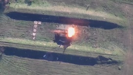 Минобороны показало видео уничтожения РЛС ударными беспилотниками