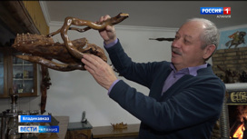 Пенсионер во Владикавказе создает удивительные фигуры из дерева