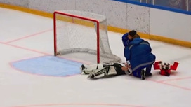 Хоккеисту из Челябинска порезало коньком горло во время матча