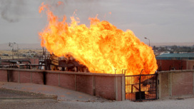 В городе Мухаммадия в Марокко горит газовое хранилище