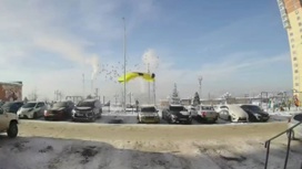 Прыжок с 16-этажного дома в Иркутске попал на видео