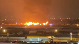 Очевидцы сняли кадры крупного пожара на подмосковном рынке