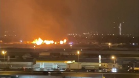 Очередной пожар произошел на территории рынка "Синдика"