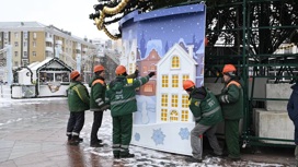 В Белгороде приступили к демонтажу главной новогодней елки