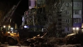 Появились снятые квадрокоптером кадры разрушенной пятиэтажки под Тулой