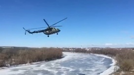 Момент аварийной посадки Ми-8 попал на видео