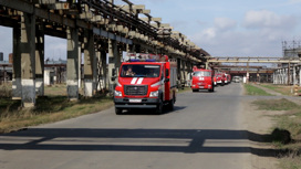 На одном из химических предприятий Волгограда потушили учебный пожар