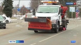 Уборочный автопарк "Кондопожского ДРСУ" пополнился новой комбинированной дорожной машиной