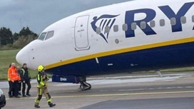 Самолет Ryanair совершил искрометную посадку в Дублине