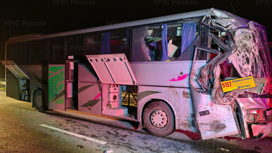 Два рейсовых автобуса столкнулись под Тулой, есть пострадавшие