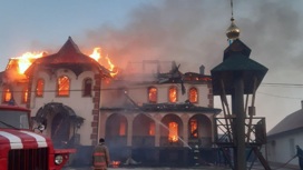 Храм УПЦ сгорел на западе Украины из-за поджога