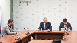 Борис Джанаев встретился с директором подразделения Фонда развития территорий Анваром Шамиловым