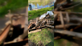 Берег и родниковую зону озера Университетское в Томске расчистили от мусора